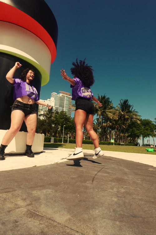 Black Nimbus BN The Moment Cropped Jersey: Purple Edition
