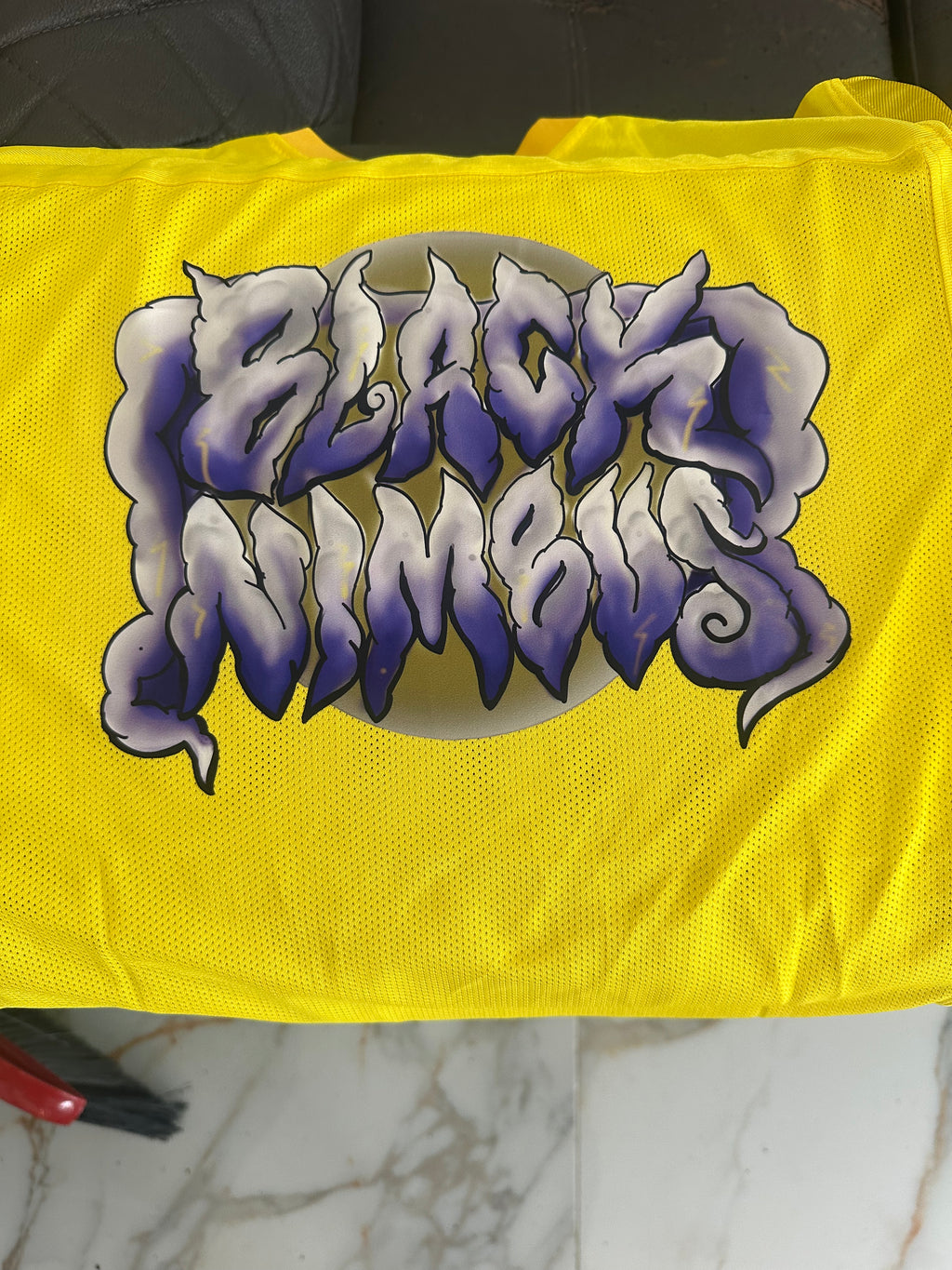 Black Nimbus BN The Moment Cropped Jersey: Yellow Edition