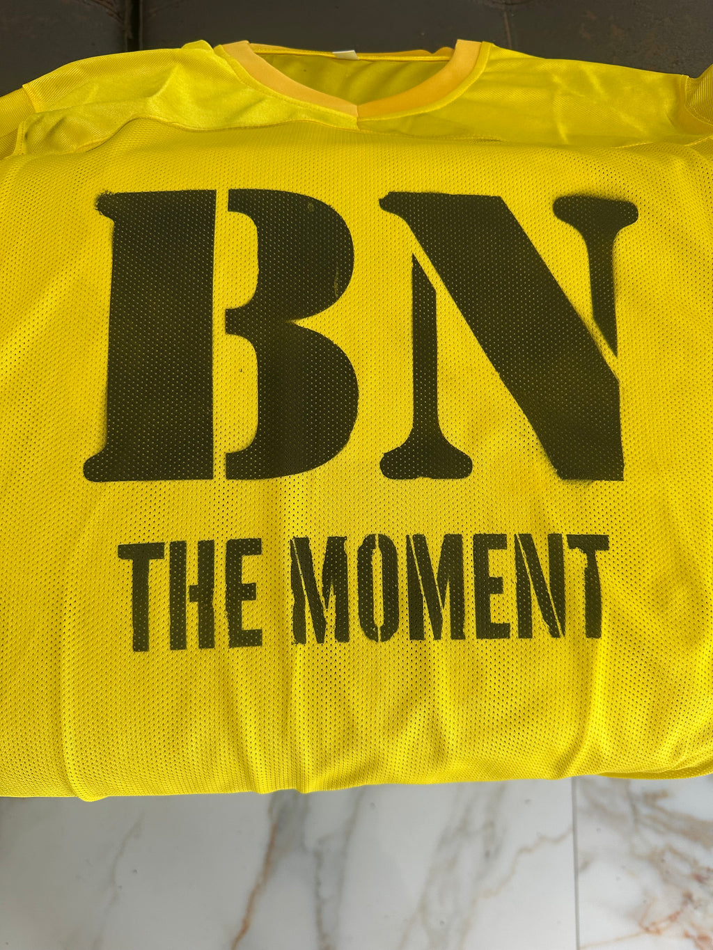 Black Nimbus BN The Moment Cropped Jersey: Yellow Edition
