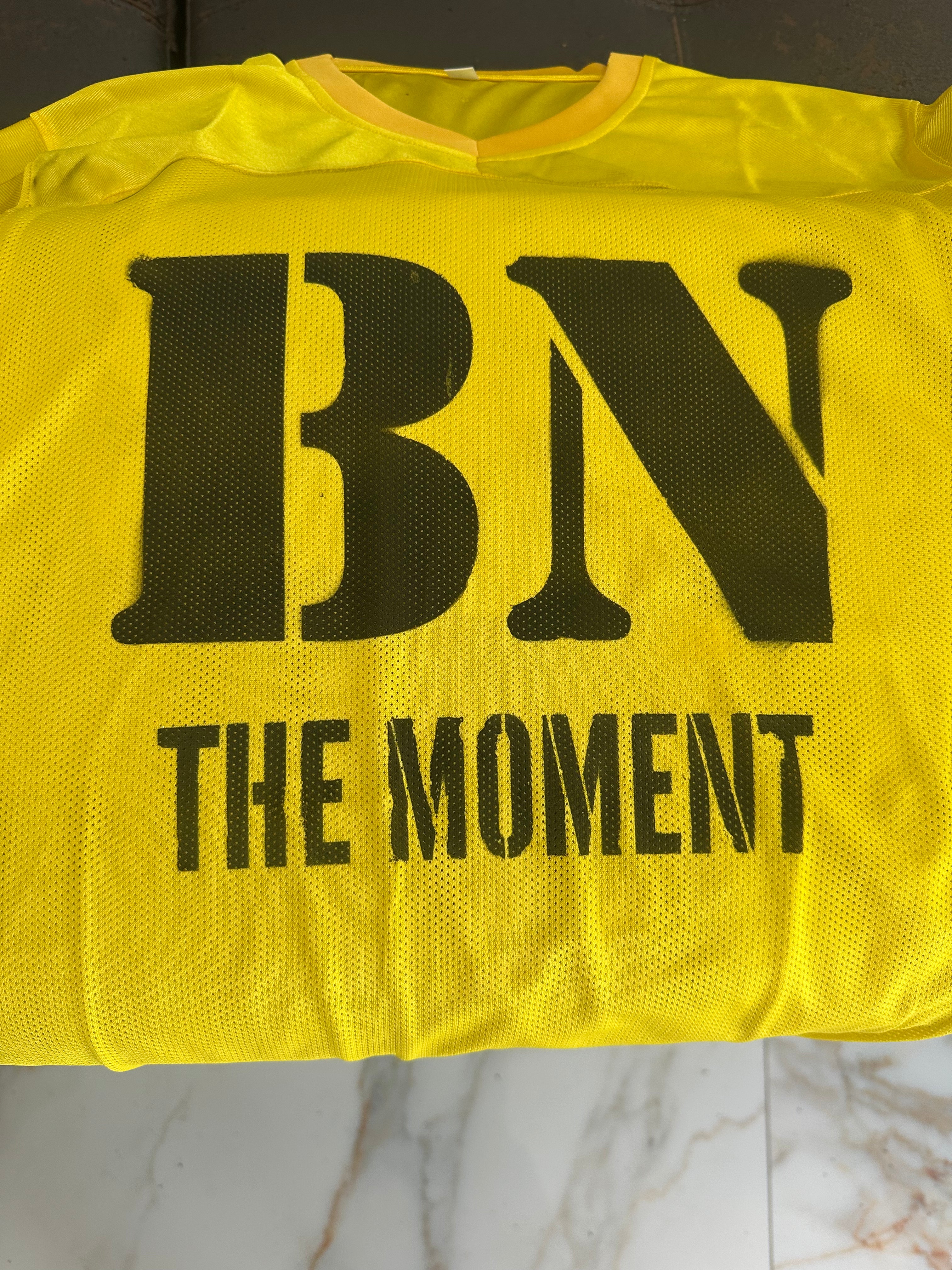 Black Nimbus BN The Moment Cropped Jersey: Yellow Edition